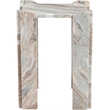 Meridian Furniture Ravello Brown Genuine Marble End / Side Table