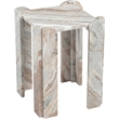 Meridian Furniture Ravello Brown Genuine Marble End / Side Table
