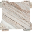 Meridian Furniture Ravello Brown Genuine Marble End / Side Table