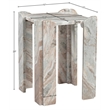 Meridian Furniture Ravello Brown Genuine Marble End / Side Table
