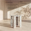 Meridian Furniture Ravello Brown Genuine Marble End / Side Table
