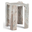 Meridian Furniture Ravello Brown Genuine Marble End / Side Table