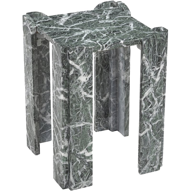 Meridian Furniture Ravello Green Genuine Marble End / Side Table