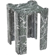 Meridian Furniture Ravello Green Genuine Marble End / Side Table