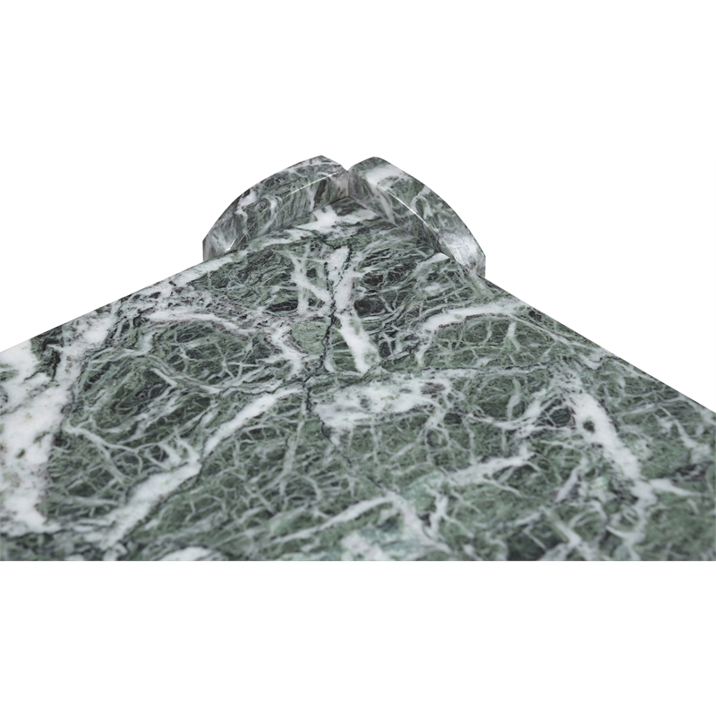 Meridian Furniture Ravello Green Genuine Marble End / Side Table