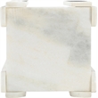 Meridian Furniture Ravello White Genuine Marble End / Side Table