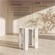 Meridian Furniture Ravello White Genuine Marble End / Side Table