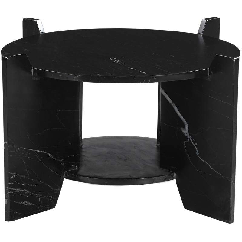 Meridian Furniture Soriano Black Genuine Marble Coffee Table