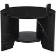 Meridian Furniture Soriano Black Genuine Marble Coffee Table