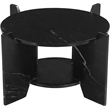 Meridian Furniture Soriano Black Genuine Marble Coffee Table