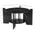 Meridian Furniture Soriano Black Genuine Marble Coffee Table