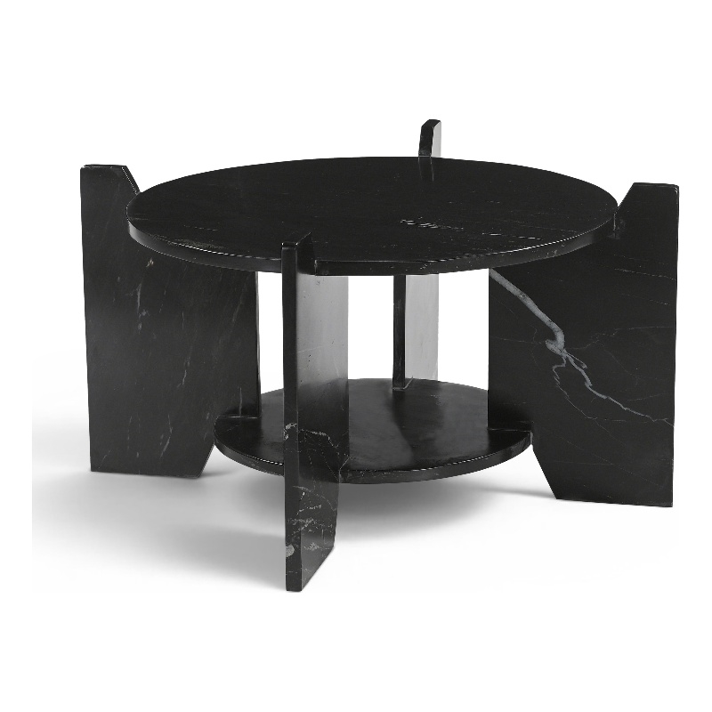 Meridian Furniture Soriano Black Genuine Marble Coffee Table