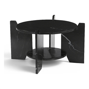 Meridian Furniture Soriano Black Genuine Marble Coffee Table