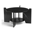 Meridian Furniture Soriano Black Genuine Marble Coffee Table