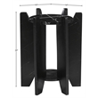 Meridian Furniture Soriano Black Genuine Marble End / Side Table