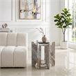 Meridian Furniture Soriano Brown Genuine Marble End / Side Table