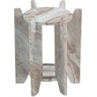 Meridian Furniture Soriano Brown Genuine Marble End / Side Table