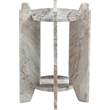 Meridian Furniture Soriano Brown Genuine Marble End / Side Table