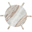 Meridian Furniture Soriano Brown Genuine Marble End / Side Table