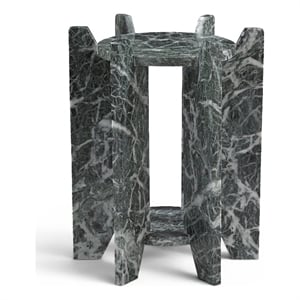 Meridian Furniture Soriano Green Genuine Marble End / Side Table