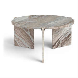 Meridian Furniture Vernazza Brown Genuine Marble Coffee Table