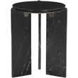 Meridian Furniture Vernazza Black Genuine Marble End / Side Table