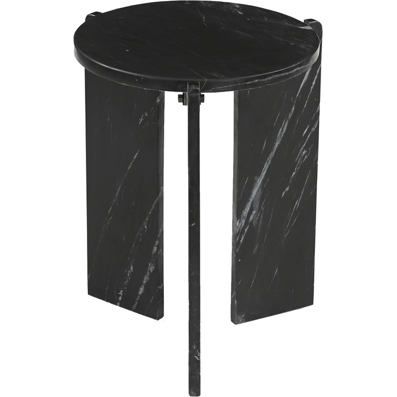Meridian Furniture Vernazza Black Genuine Marble End / Side Table