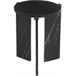 Meridian Furniture Vernazza Black Genuine Marble End / Side Table