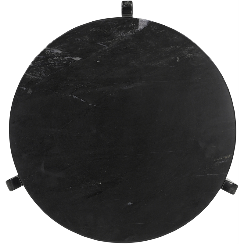 Meridian Furniture Vernazza Black Genuine Marble End / Side Table