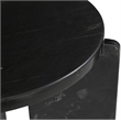 Meridian Furniture Vernazza Black Genuine Marble End / Side Table