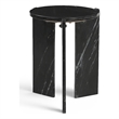 Meridian Furniture Vernazza Black Genuine Marble End / Side Table