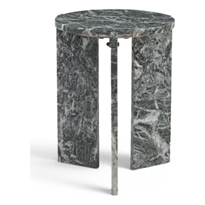 Meridian Furniture Vernazza Green Genuine Marble End / Side Table