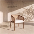 Meridian Furniture Sylvan Cream Vegan Leather Dining Chair (Set of 2)