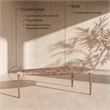 Meridian Furniture Gild Brown Genuine Marble Top And Aluminum Base Coffee Table