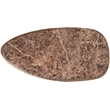 Meridian Furniture Gild Brown Genuine Marble Top And Aluminum Base Coffee Table
