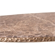 Meridian Furniture Gild Brown Genuine Marble Top And Aluminum Base Coffee Table