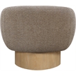 Meridian Furniture Avella Brown Interwoven Fabric Swivel Accent Chair