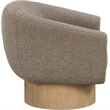 Meridian Furniture Avella Brown Interwoven Fabric Swivel Accent Chair