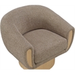Meridian Furniture Avella Brown Interwoven Fabric Swivel Accent Chair