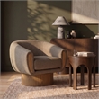 Meridian Furniture Avella Brown Interwoven Fabric Swivel Accent Chair