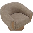 Meridian Furniture Avella Brown Interwoven Fabric Swivel Accent Chair
