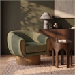 Meridian Furniture Avella Green Interwoven Fabric Swivel Accent Chair
