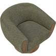 Meridian Furniture Avella Green Interwoven Fabric Swivel Accent Chair