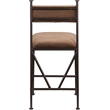 Meridian Furniture Monarch Brown Velvet Upholstered Counter Stool (Set of 2)