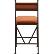 Meridian Furniture Monarch Cognac Velvet Upholstered Counter Stool (Set of 2)