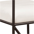 Meridian Furniture Monarch Cream Velvet Upholstered Counter Stool (Set of 2)