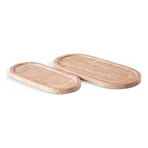 Meridian Furniture Vanta Travertine Travertine 2pc. Tray