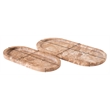 Meridian Furniture Vanta Beige Genuine Marble 2pc. Tray
