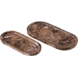 Meridian Furniture Vanta Brown Genuine Marble 2pc. Tray
