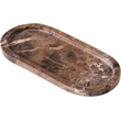 Meridian Furniture Vanta Brown Genuine Marble 2pc. Tray